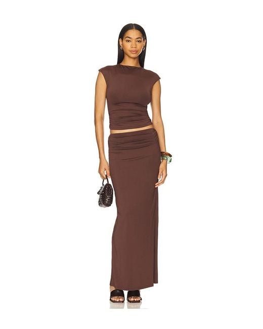 SNDY'S Brown Gabby Top