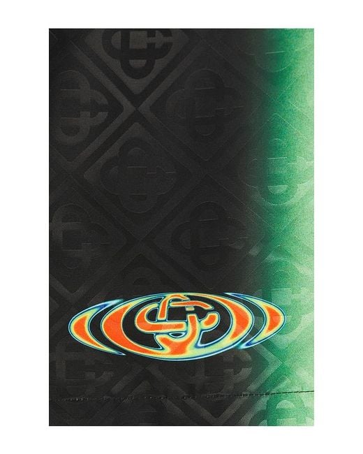 Casablanca Black Monogram Swim Shorts for men