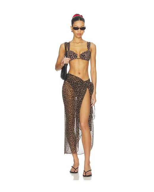 Away That Day Black Santorini Sarong