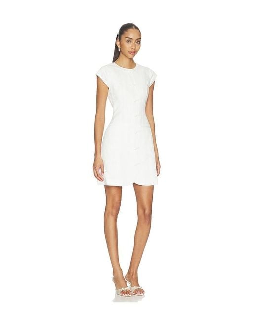 ALIGNE White Jennie Linen Mix Dress