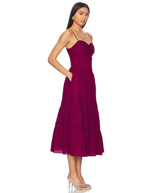 MISA Los Angles Purple Rula Dress