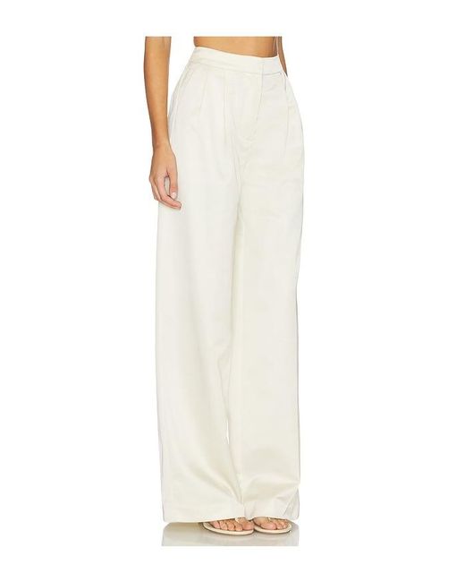 Lovers + Friends White Denver Pant