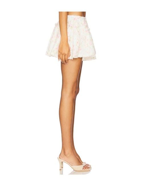 MAJORELLE White Deidre Mini Skirt