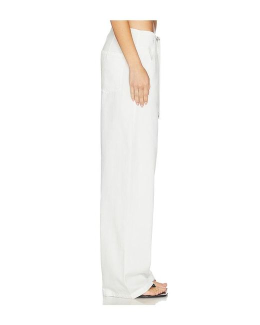 LNA White Dusty Soft Denim Pant