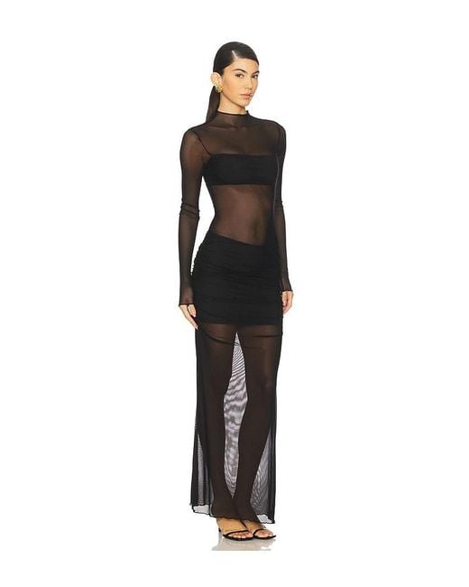 superdown Black Elysha Maxi Dress