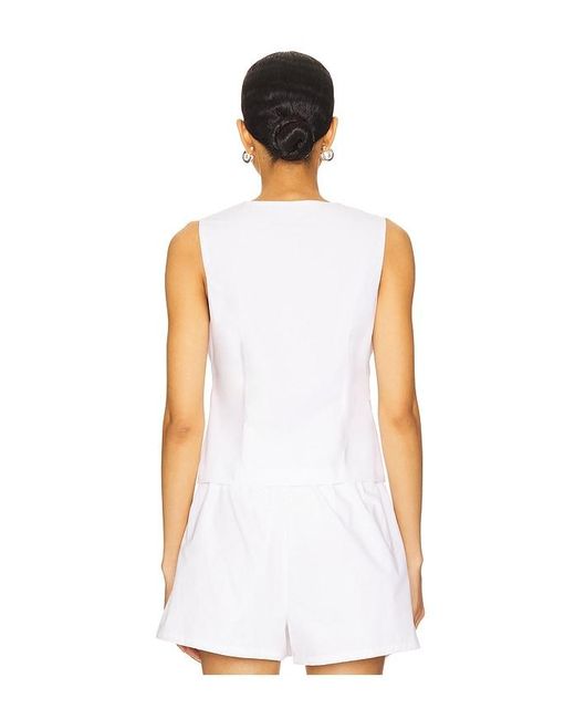 Steve Madden White Aliza Top