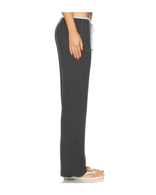 Frankie's Bikinis Black Lochlin Knit Pant