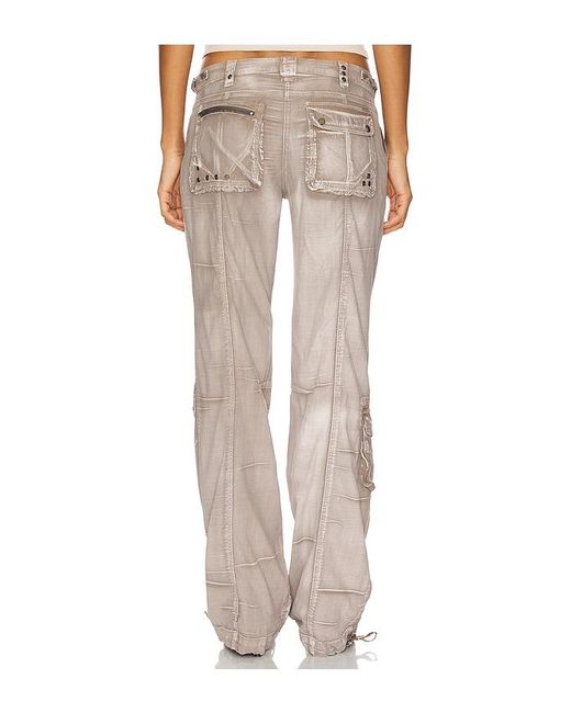 Jaded London Natural Washed Cargo Pant