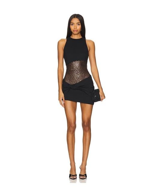 Camila Coelho Soraia Mini Dress in Black | Lyst