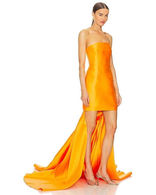 Solace London Orange Neva Mini Dress