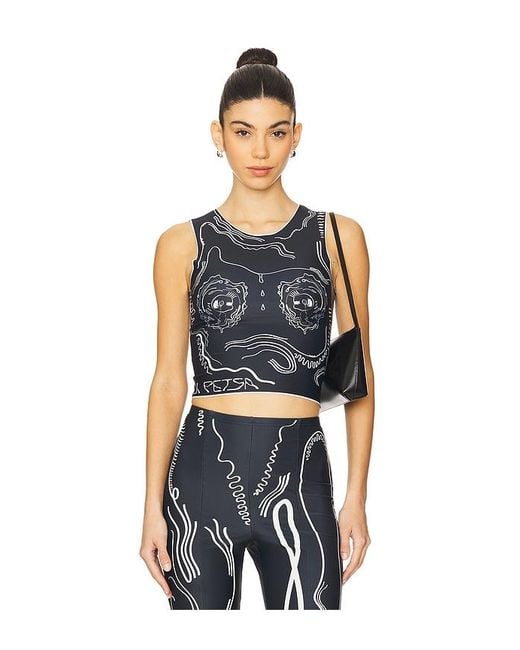 DI PETSA Blue Venus Shell Lycra Top