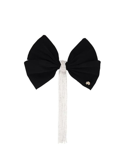 Lele Sadoughi Kristina Crystal リボンバレッタ Black