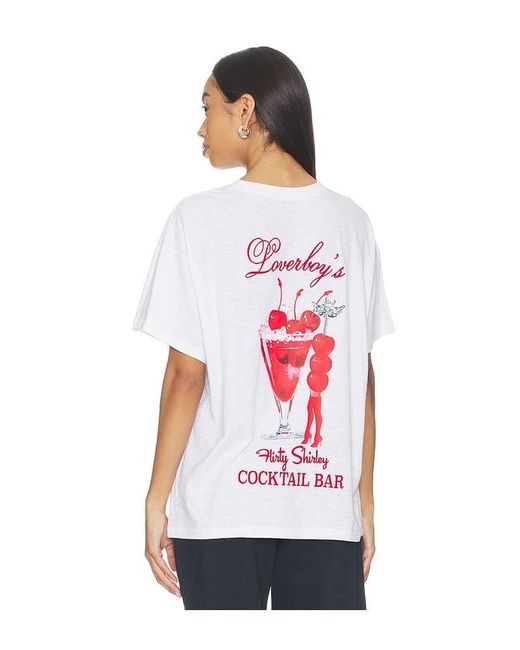 Boys Lie White X Loverboy Flirty Shirley Slub Boyfriend T-shirt