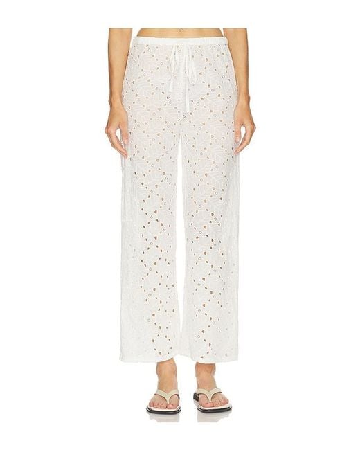 Bobi White Beach Pant