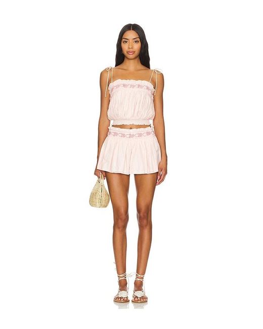 Brittney Top En Talla En Tularosa de color White