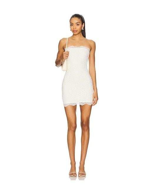 superdown White Chiara Mini Dress