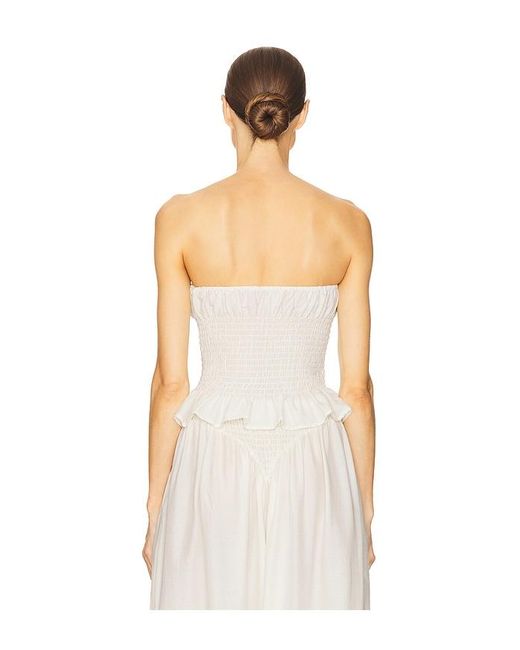 Helsa White The Smocked Tunic