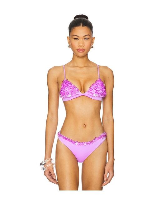 Agua Bendita Pink Lisa Bikini Top