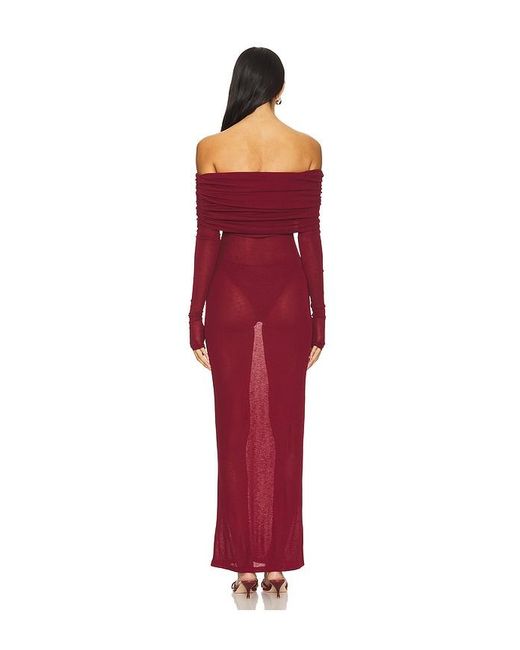 superdown Red Chantal Sheer Gown