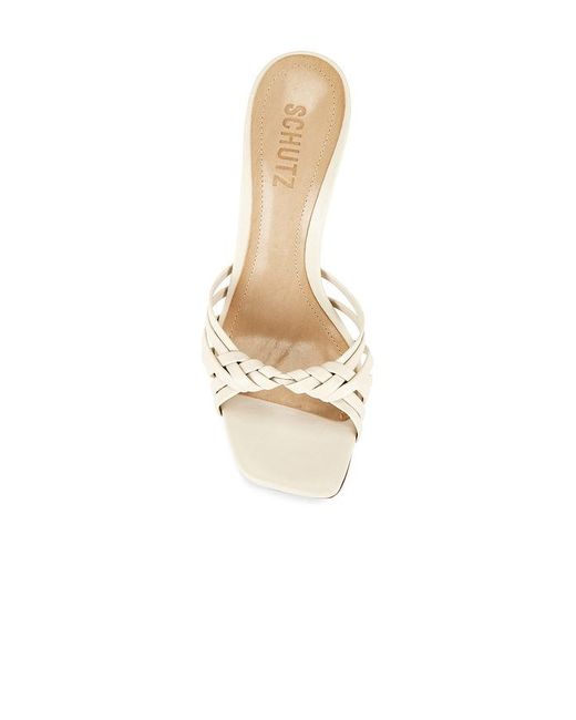SCHUTZ SHOES White Tara Mule