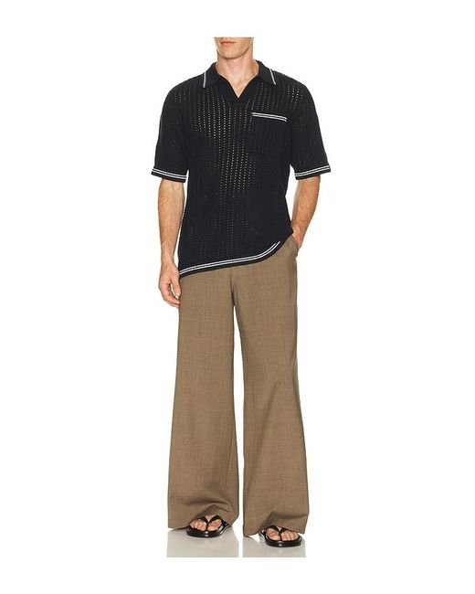 Rag & Bone Black Crochet Johnny Polo for men