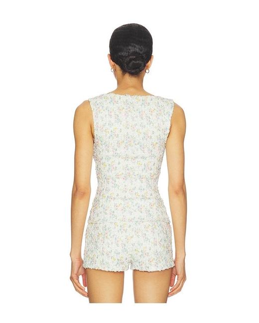 MAJORELLE White Lilia Top