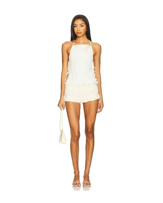 Nia White Forest Bloomer Short