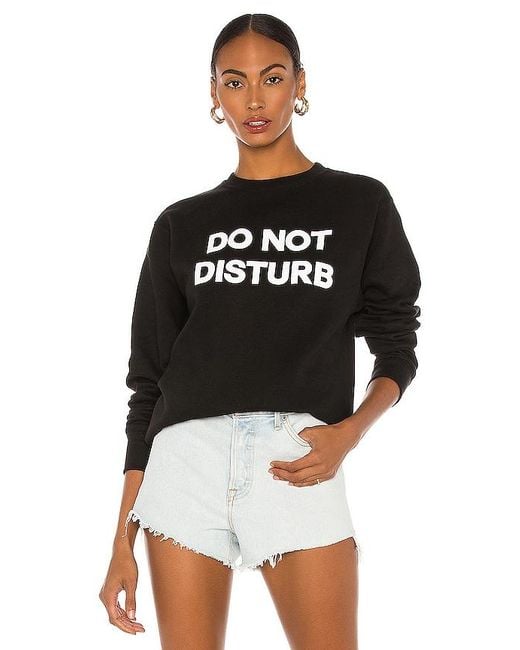 DEPARTURE Black Do Not Disturb Sweatshirt