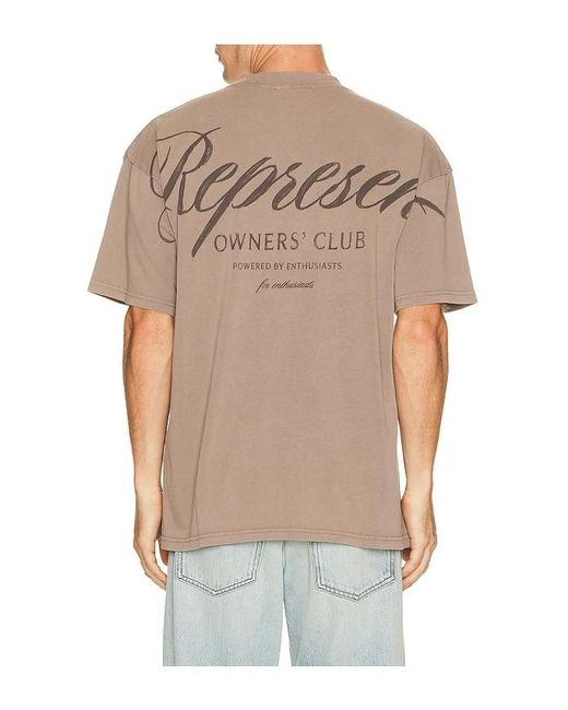 Represent Multicolor Owners Club Script Tee Shirt for men