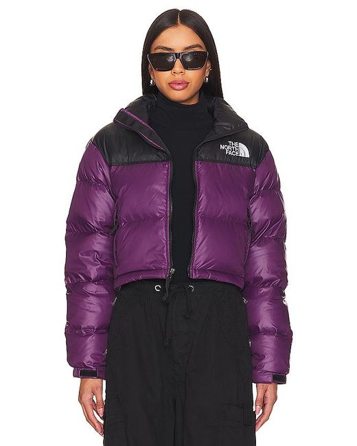 Nuptse short jacket The North Face de color Purple