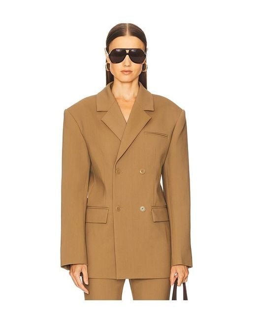 Diante Blazer En Color Marrón Talla (También En S, Xs) Nanushka de color Natural