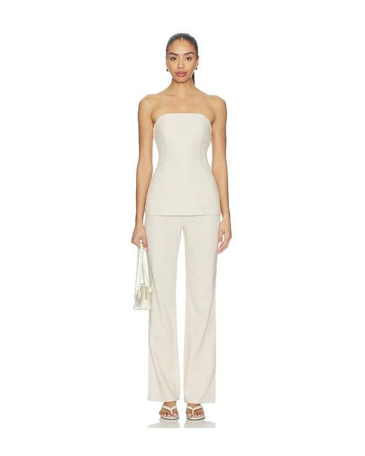 ALL THE WAYS Natural Kenna Strapless Top