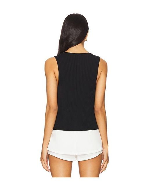 Show Me Your Mumu White Time Out Tie Top