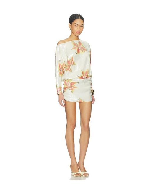 Juliet Johnstone Natural Sequin Disco Dress