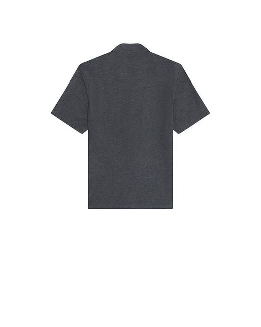 AllSaints Black Felix Button Down Shirt for men