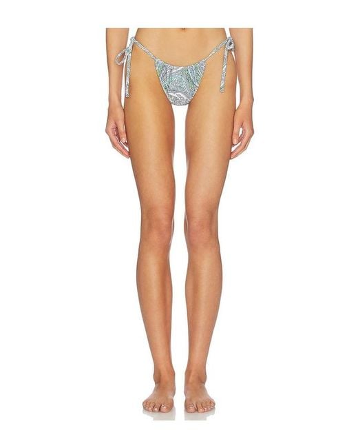 AFRM White Cali Bikini Bottom