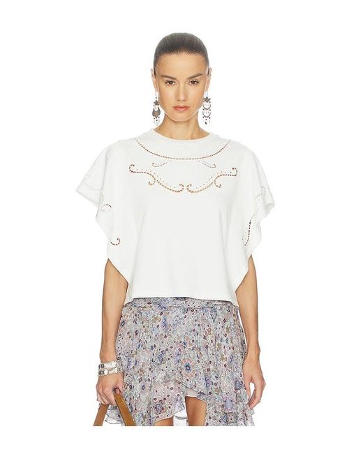 Isabel Marant White Eoline Top