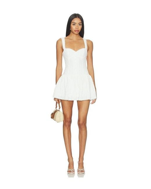 MORE TO COME White Thea Mini Dress