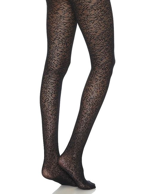 Wolford Black TIGHTS FLORAL JACQUARD