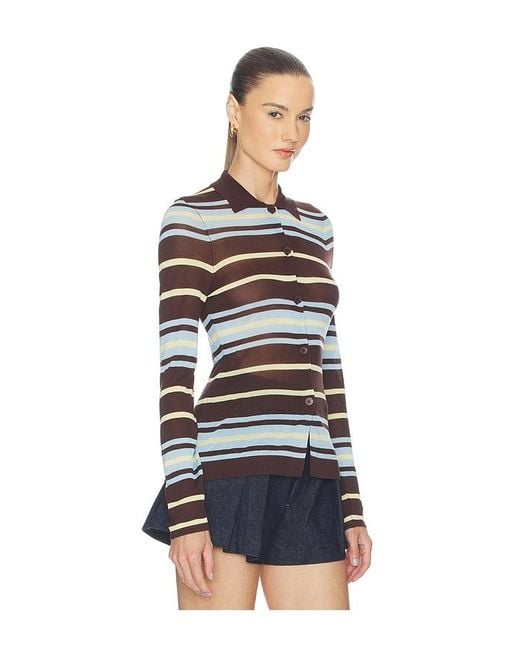 ALIGNE Blue Sue-Ellen Sheet Knitted Shirt