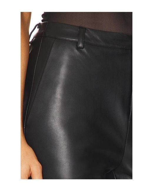 SER.O.YA Black Ronja Faux Leather Trouser