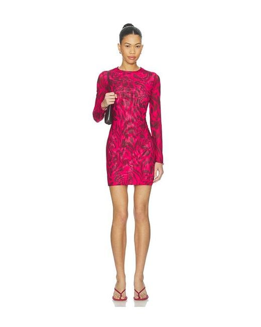 Eywasouls Malibu Red Scarlet Mini Dress