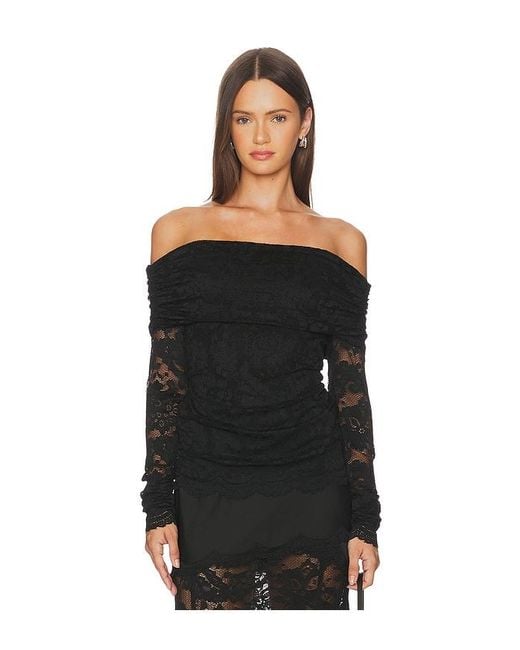 Generation Love Black Romeo Lace Top