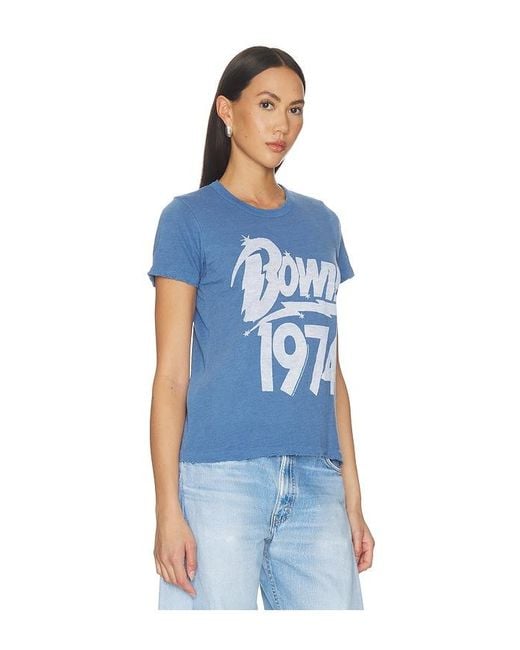 Junk Food Blue David Bowie 1974 Tee