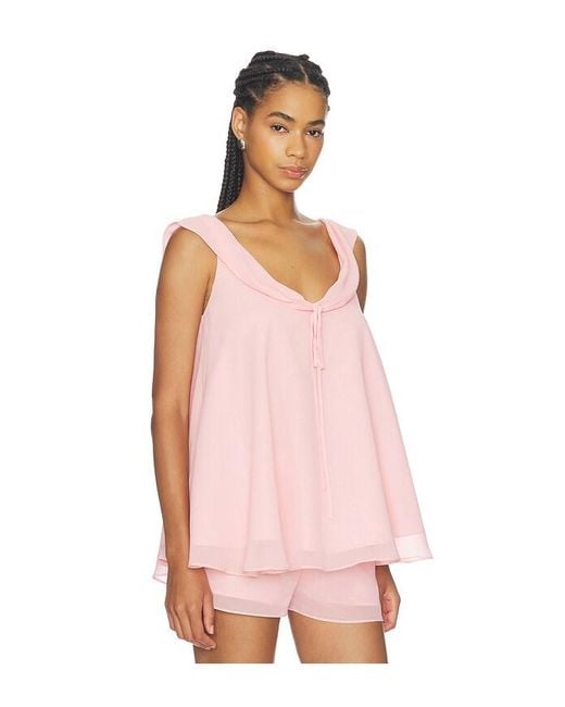 Amanda Uprichard Pink Polly Top