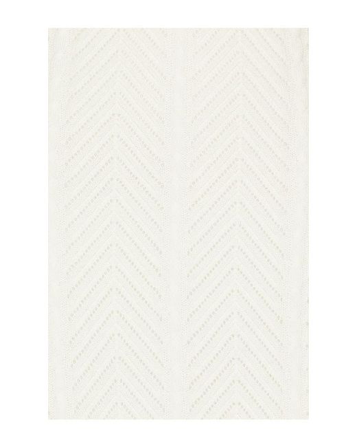 NAADAM White Cashmino Lace Pointelle Dress