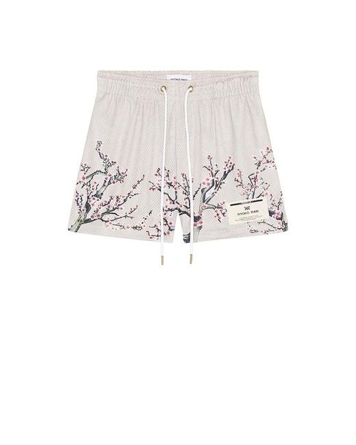 Ryoko Rain White Cherry Blossom Shorts for men