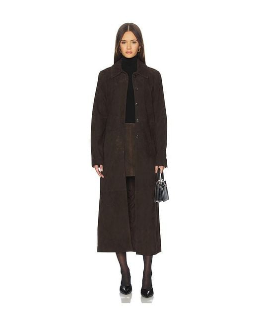 SRG Black Apple Suede Skirt