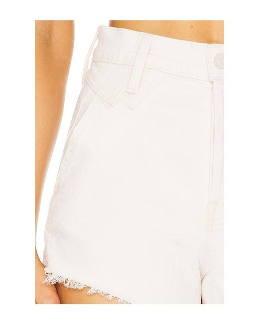 Mother White The Rocky Tomcat Kick Fray Short