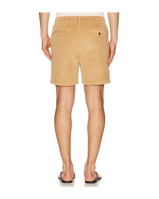 Faherty Brand Natural Essential Corduroy Shorts for men